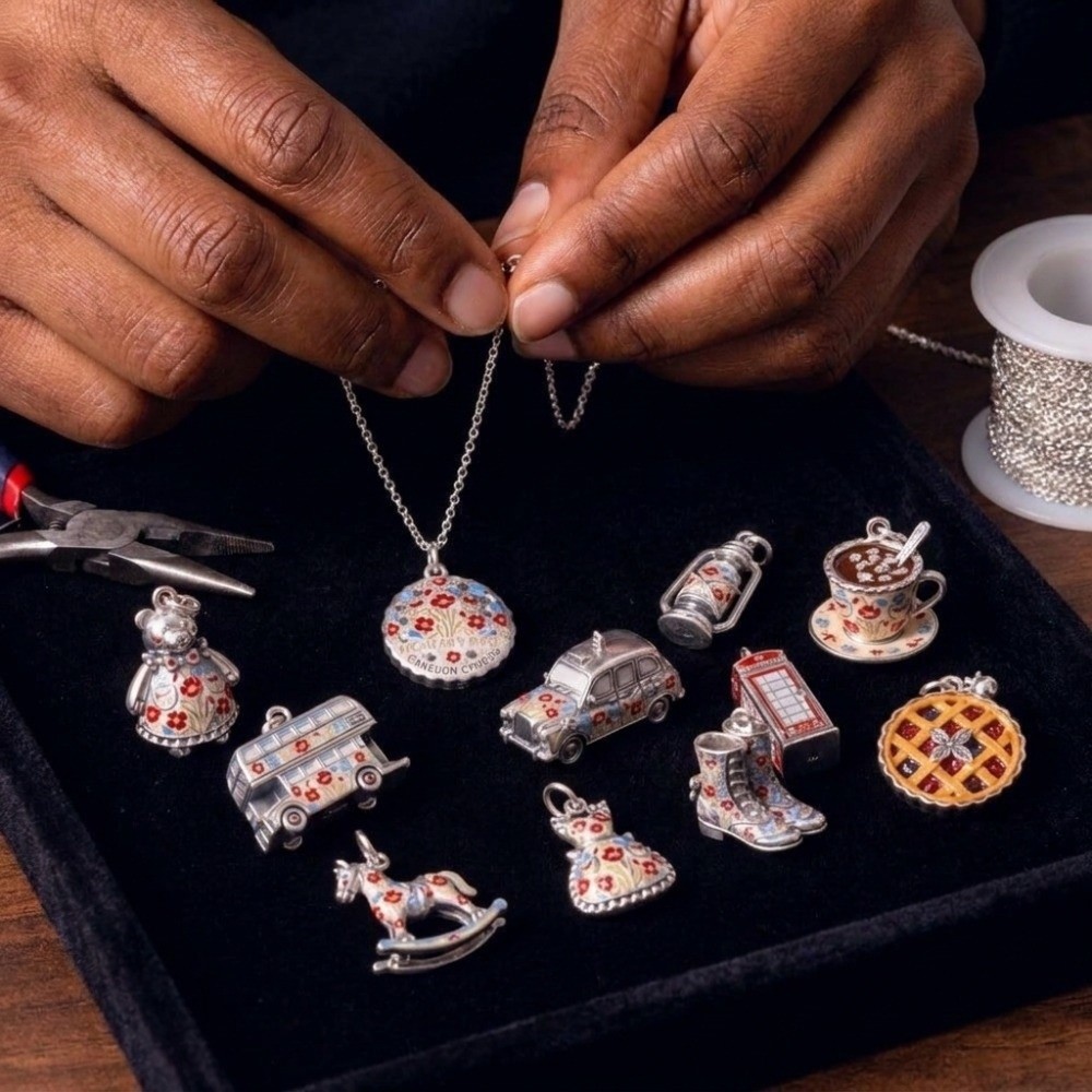 Cute Stainless Steel Cartoon P - Jewelry Making London recension och pris